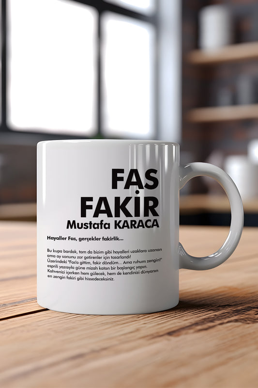 Fasfakir İsme Özel Seramik Kupa Bardak – Kahve Keyfin Seninle
