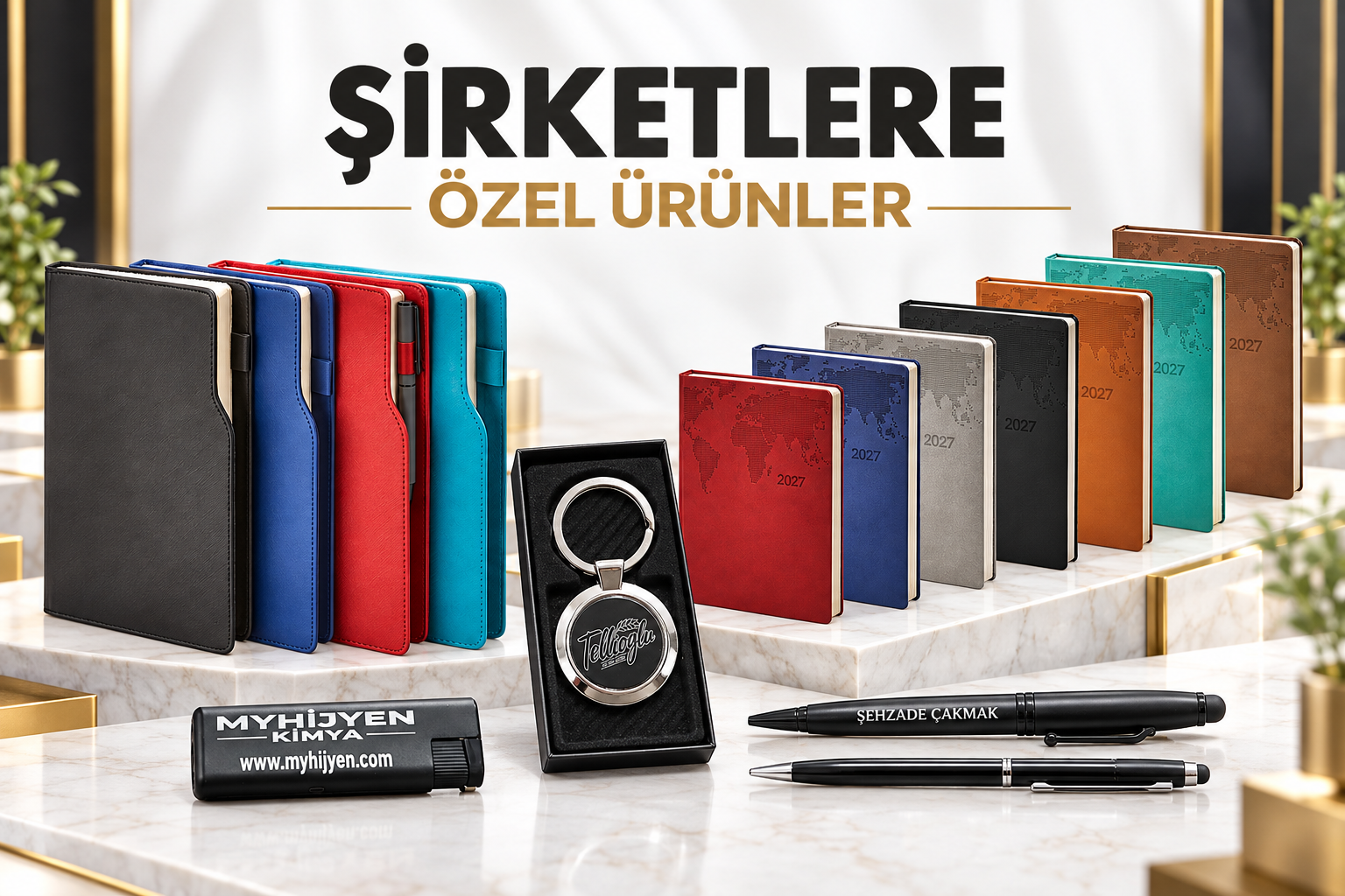 şirketlere özel promosyon ürünler çakmak kalem çanta ajanda deffter bloknot